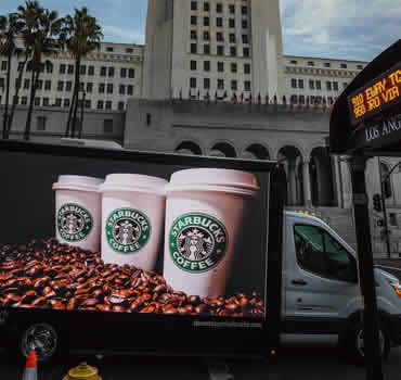 Mobile  LED Billboard Truck Advertising, Ayutamiento de Los Angeles