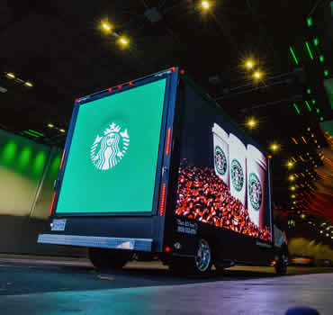 Mobile  LED Billboard Truck Advertising, Downtown Los Angeles 3