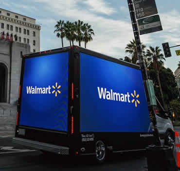 Mobile  LED Billboard Truck Advertising, Los Ángeles City Hall