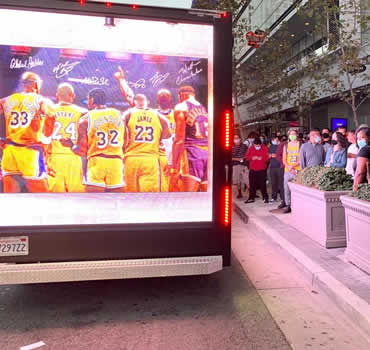 Mobile  LED Billboard Truck Advertising, staples Los Angeles